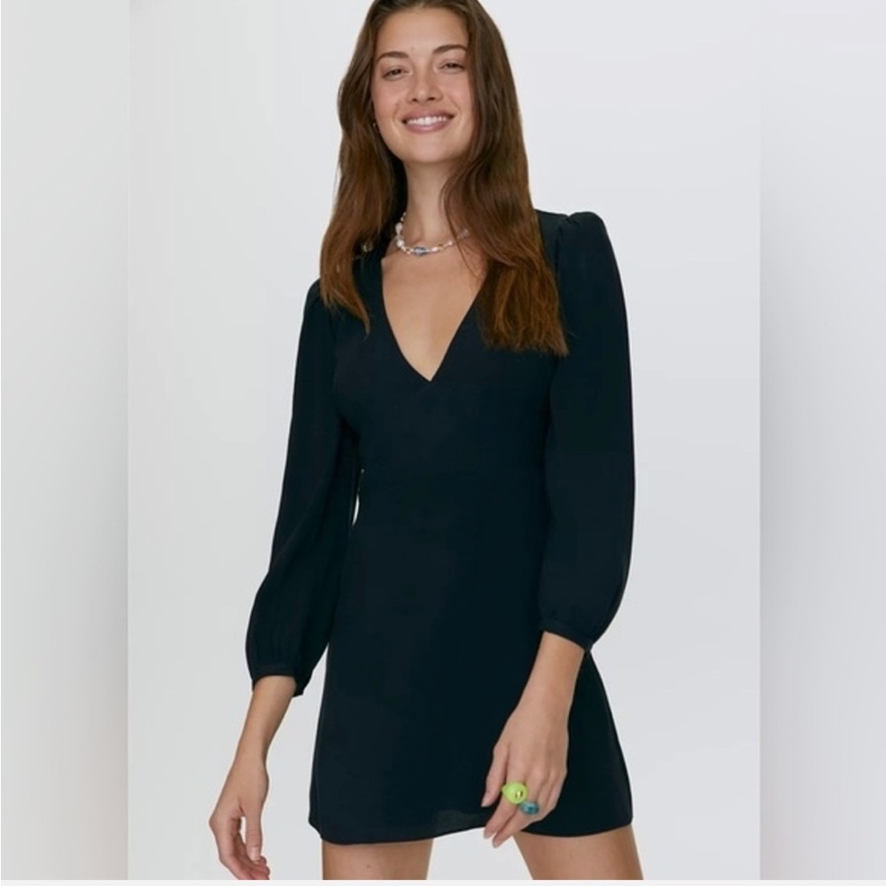 NWT Sunday Best Aritzia Grayson Dress, Black Size 8 - Picture 9 of 10
